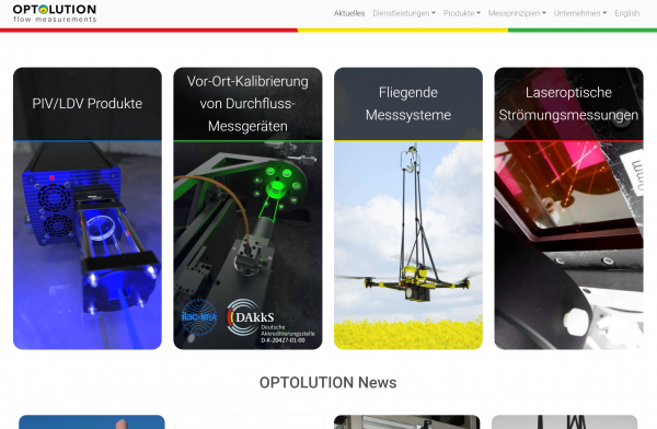 Webseiten Redesign Optolution GmbH
